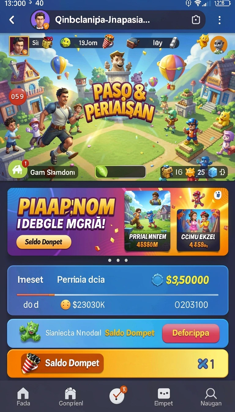 idagame - Tampilan antarmuka yang user-friendly.