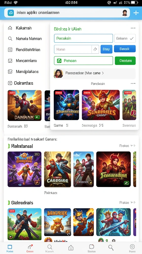 okidr - Proses pemilihan mode permainan yang mudah.