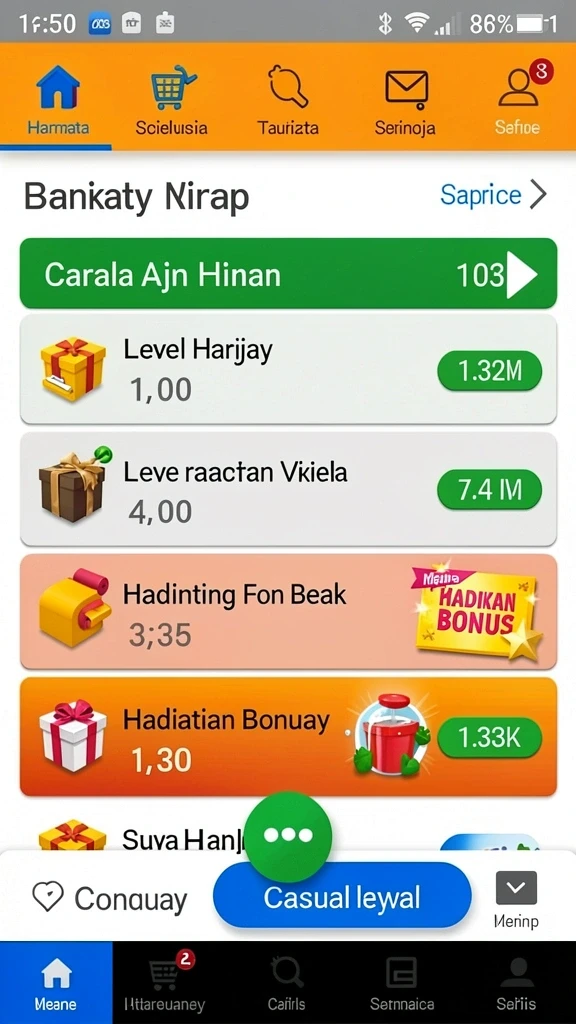pcx777 - Gambar menunjukkan fitur bonus yang menggiurkan.
